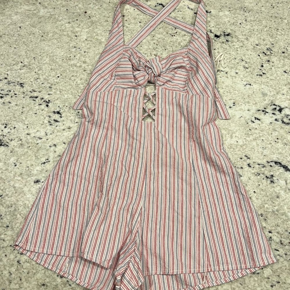 Free People Seersucker Romper